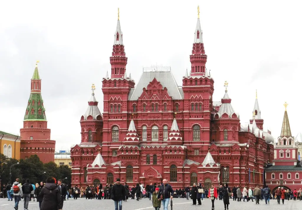 Moskau Roter Platz staatliches Museum Altrussische Bauarchitektur