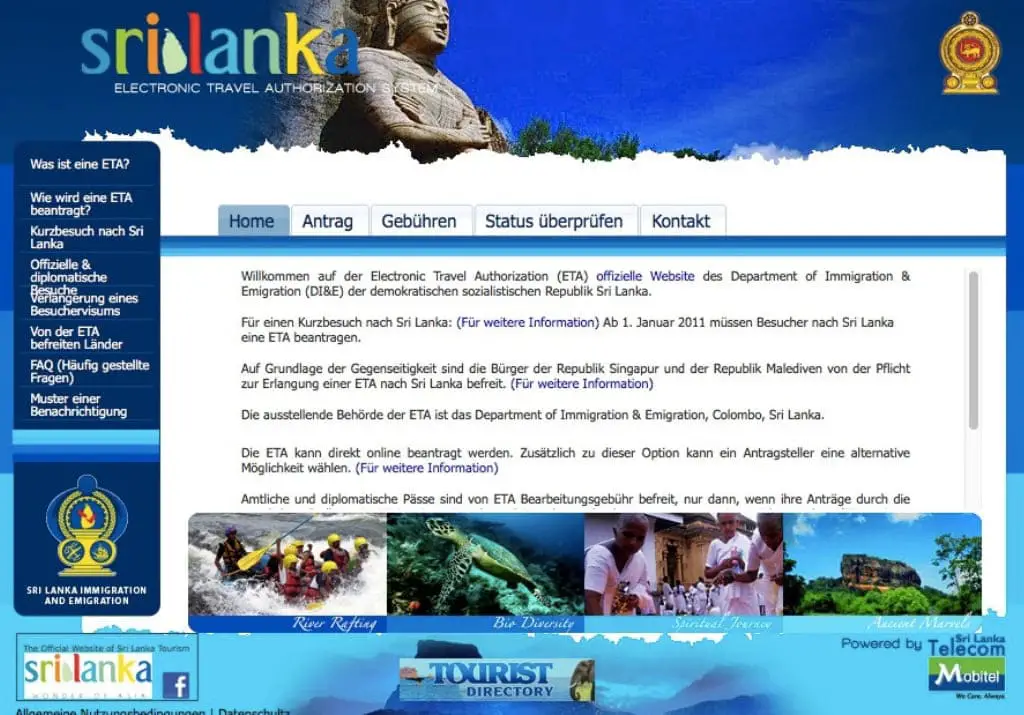 Sri Lanka Visum