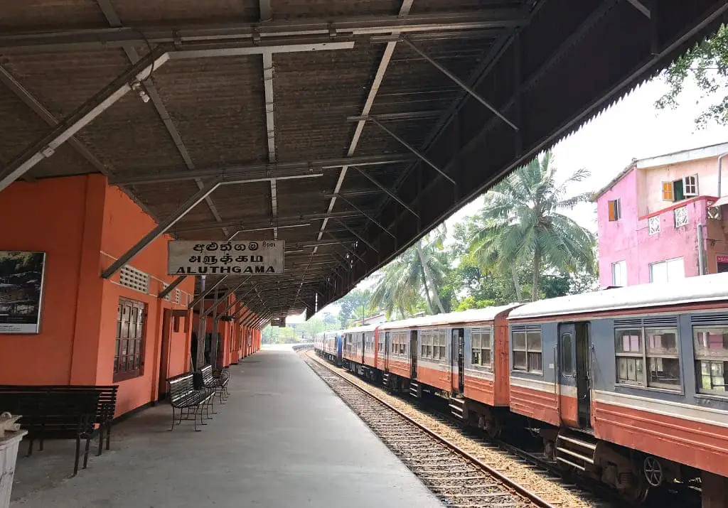 Sri Lanka Bahnhof Aluthgama