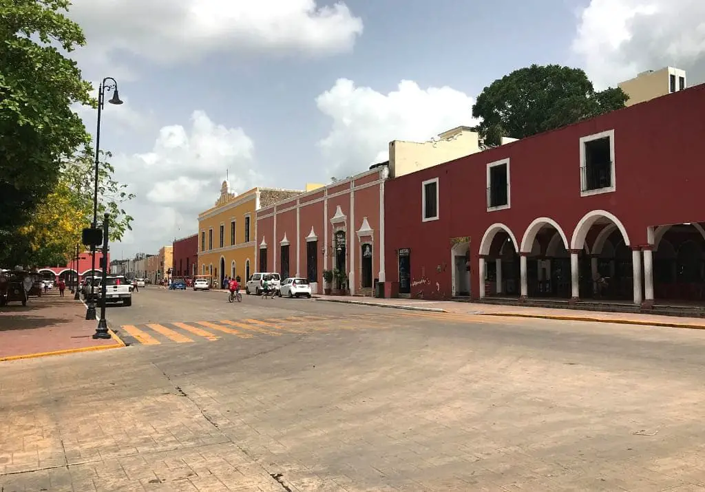 Valladolid Yucatán bunte Häuser