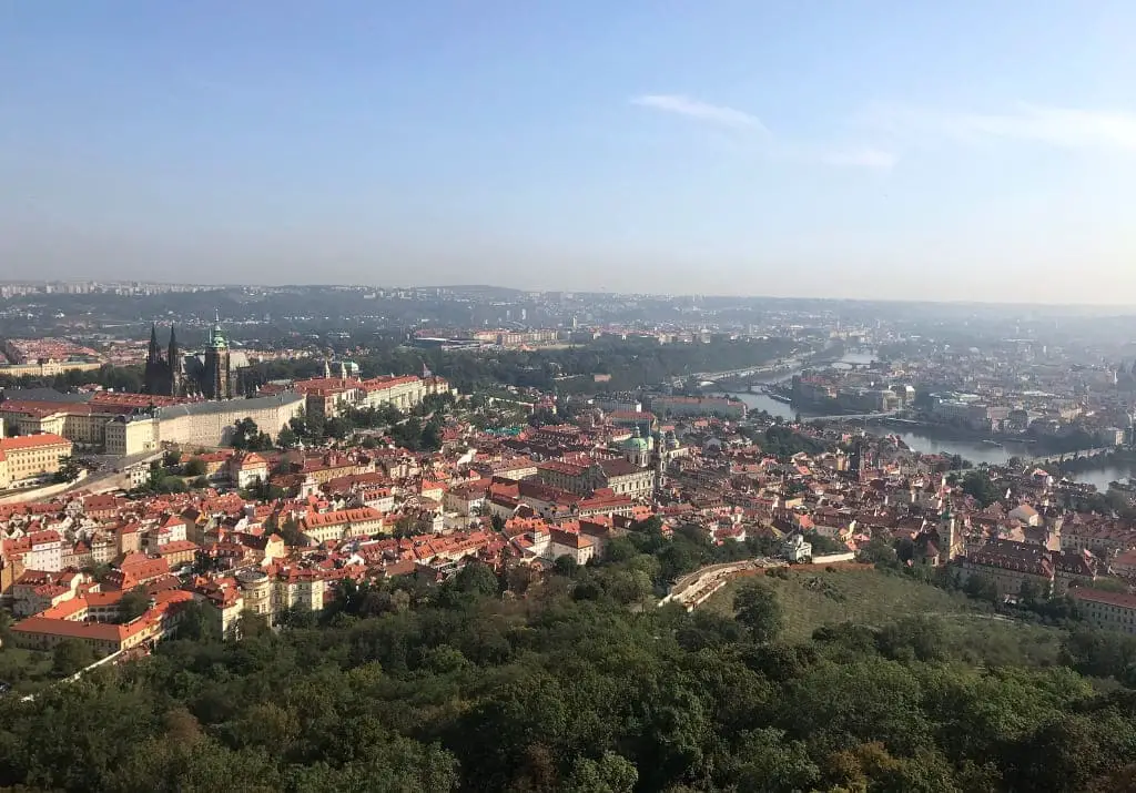 Prag Aussicht Petřín Hügel
