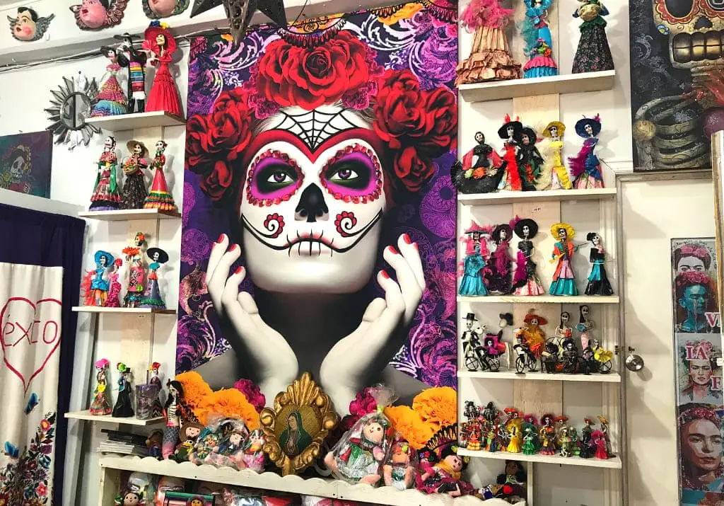 Tulum Shoppen Día de los Muertos Mexiko Yucatán 