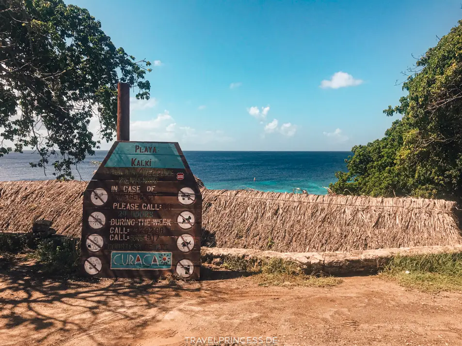 Playa Kalki Curacao Strand Karte Reiseblog Travelprincess Alice im Wunderland