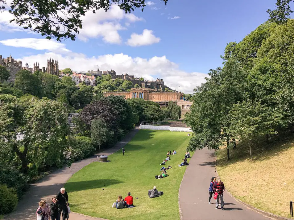 Edinburgh Sehenswürdigkeiten Reisebericht Tipps Princes Gardens