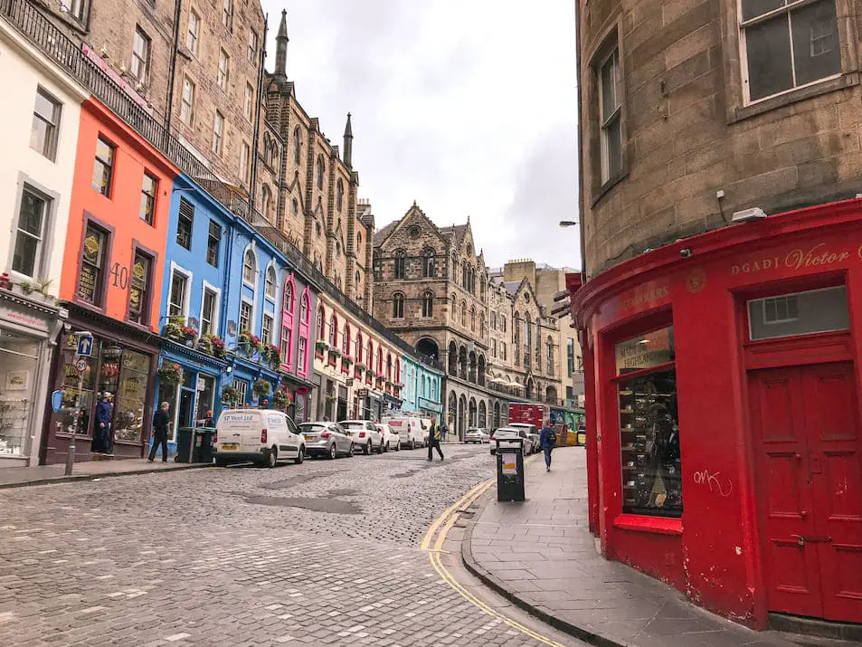 Edinburgh Sehenswürdigkeiten Reisebericht Tipps Victoria Street