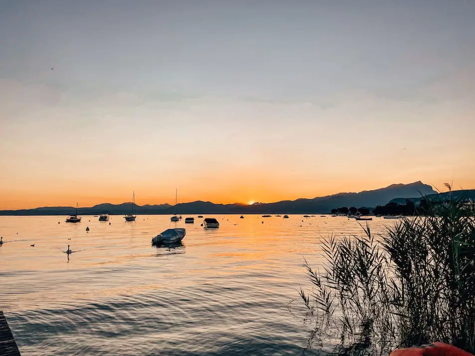 Sonnenuntergang Ostufer Gardasee Reiseblog
