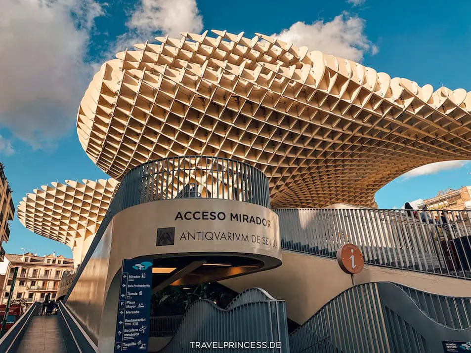 Top Sehenswürdigkeiten Setas de Seville Metropol Parasol Reisetipps Urlaub Travelprincess Reiseblog