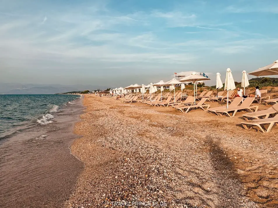 Korfu Strand Arachavi Grecotel Reisetipps Reisebericht Griechenland