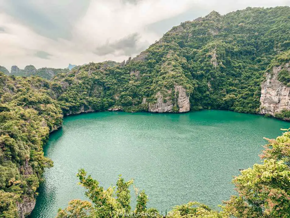 Insel Ko Mae Ko Thailand Samui Koh Phangan Lake Emerald Blue Lagoon Blaue Lagune Green Grün Salzwasser