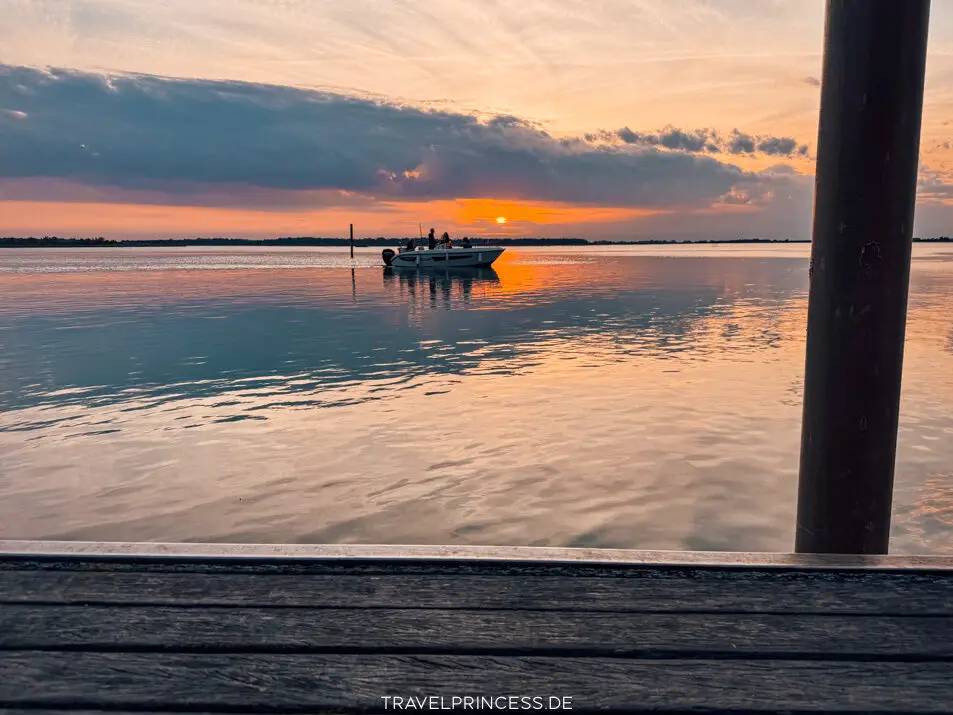Bibione Lagune Sonnenuntergang Reisetipps Empfehlungen Reisebericht Reiseblog Travelprincess