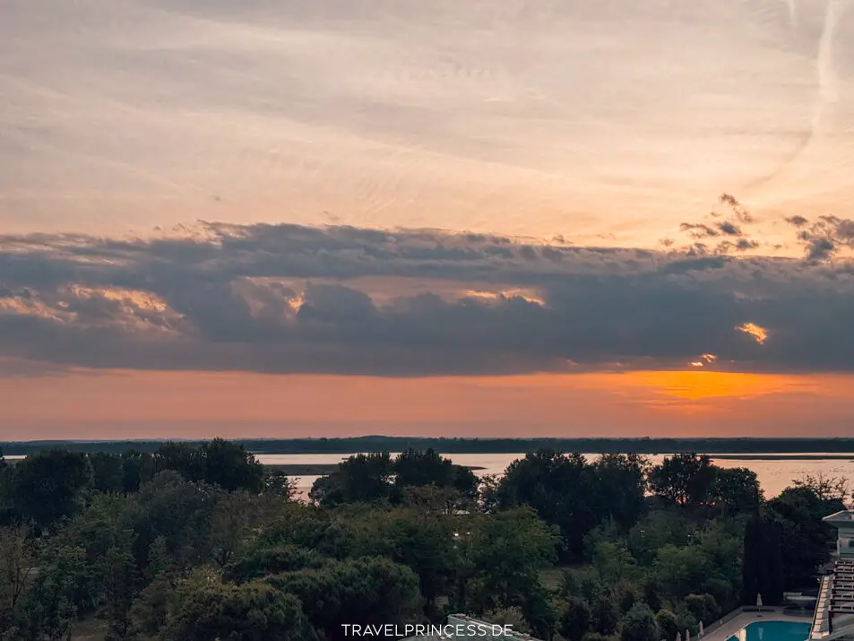 Sonnenuntergang Pineda Adria Lagune Reisetipps Italien Reisebericht Reiseblog Travelprincess