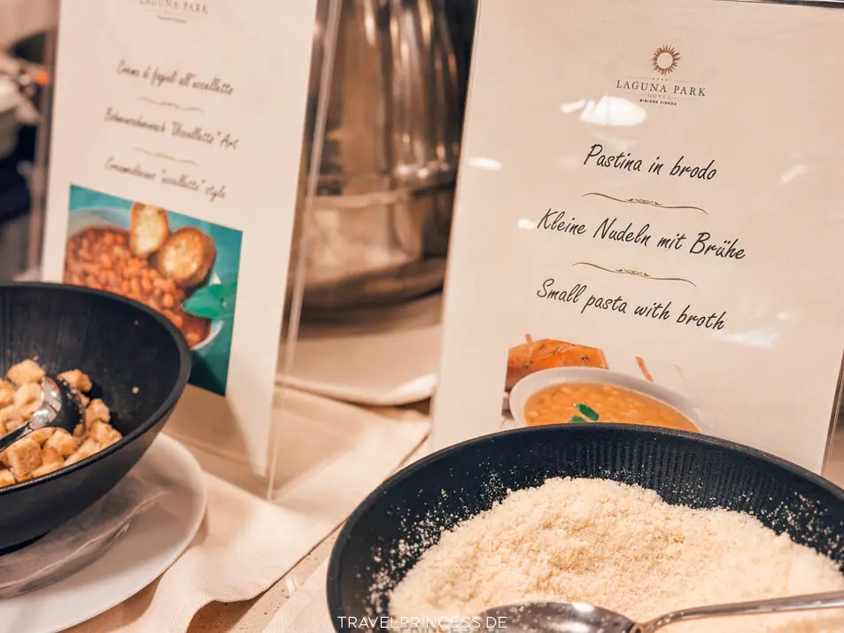 Halbpension Abendessen und Frühstück Hotel Bibione Pineda Reisebericht Erfahrungen Reisetipps Reiseblog Travelprincess Italien