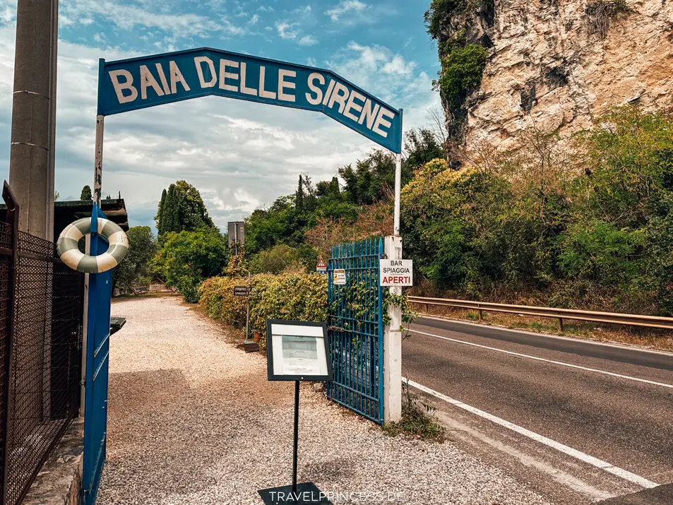 Garda Reisetipps Strandbäder Baia delle Sirene und Punta San Vigilio Erfahrungen Lohnt es sich Eintritt Gardasee Reiseblog Travelprincess Italien