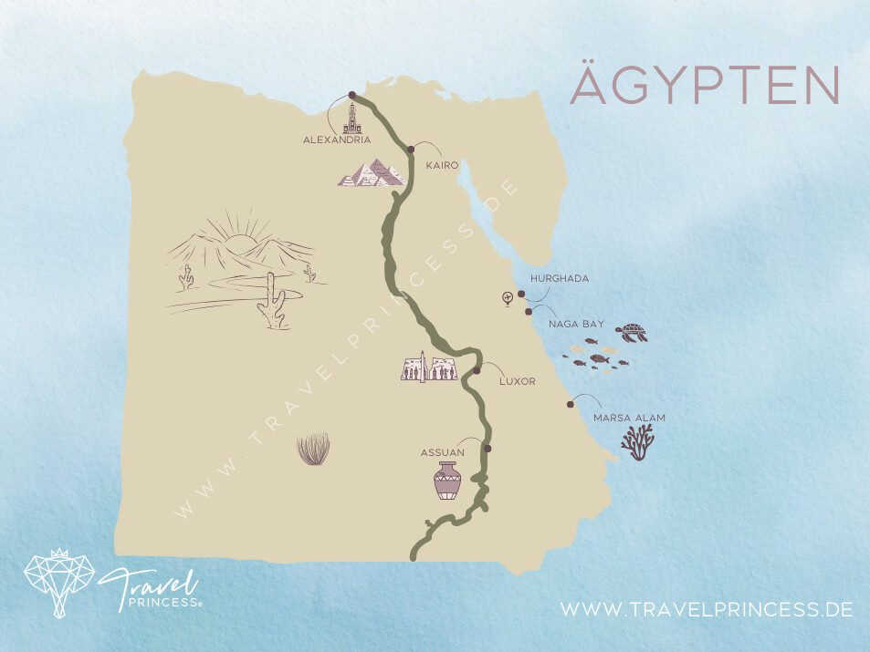 Naga Bay Ägypten Karte Reisebericht Reiseführer Travelprincess Reiseblog