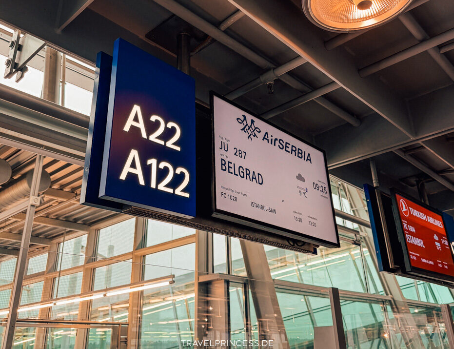 Belgrad Reisetipps Geheimtipp Europa Städtetrip Travelprincess Reiseblog Serbien Flughafen Nürnberg Airport Air Serbia Erfahrungen