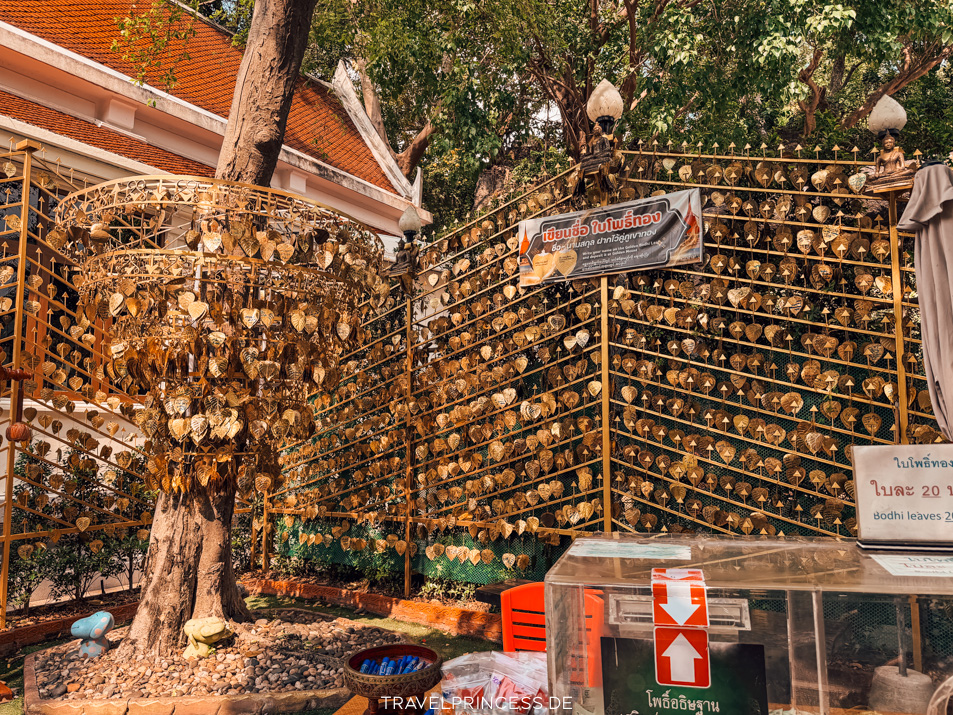 Wat Saket Golden Mount goldene Stunde Ausblick Bodhi Baum Travelprincess Reiseblog Thailand Reisebericht Highlights Urlaub Reiseführer