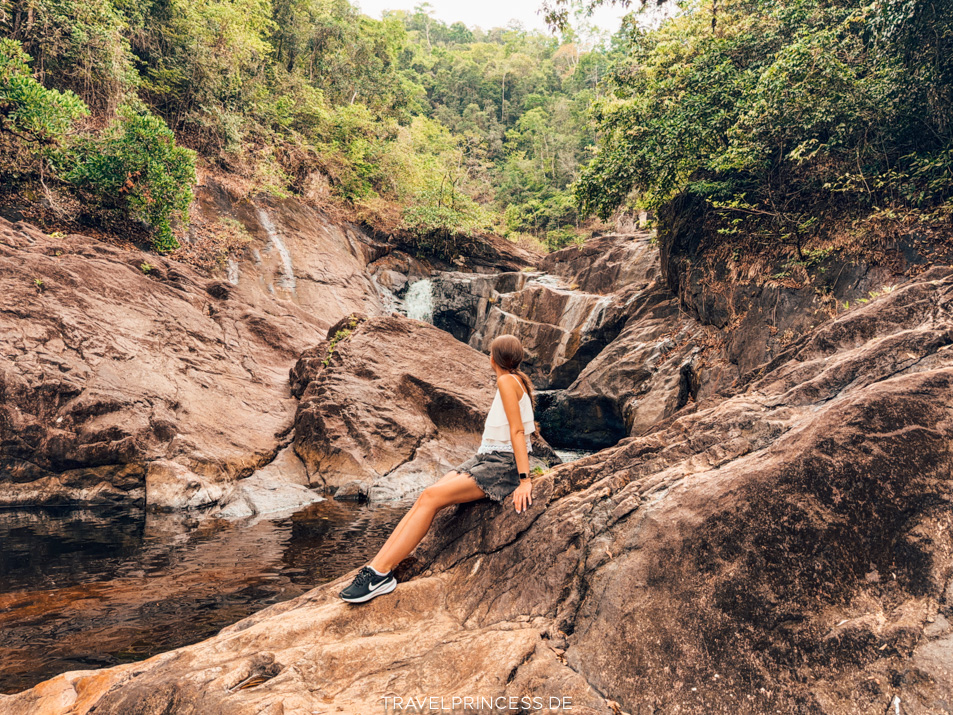 Than Ma Yom Waterfall Nationalpark Ticket Tipps Travelprincess Reiseblog Wasserfall Wandern Weg Schwierigkeit Thailand