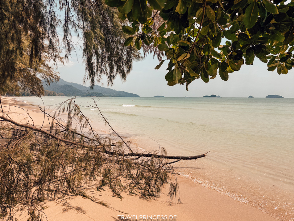 Kann man an allen Stränden auf Koh Chang schwimmen? Erfahrungen Tipps Reiseblog Travelprincess Reisebericht Reiseführer mit Karte Thailand