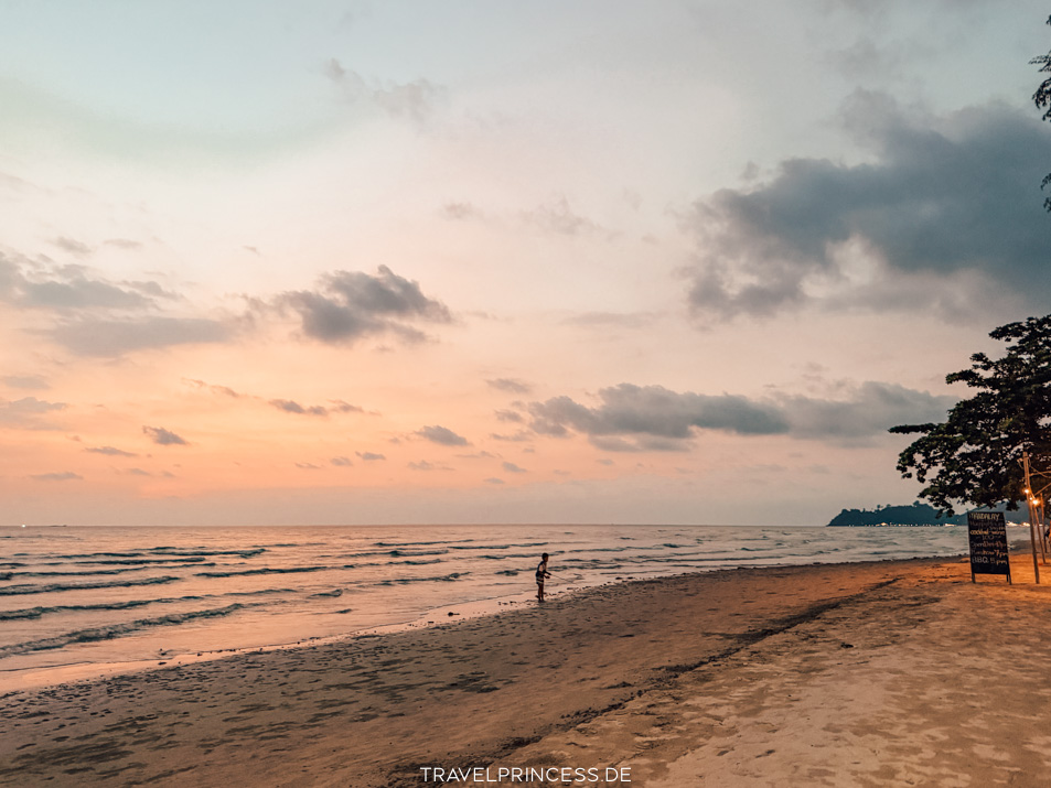 Klong Prao Beach Family Restaurant Erfahrungen Reiseblog Travelprincess Sonnenuntergang