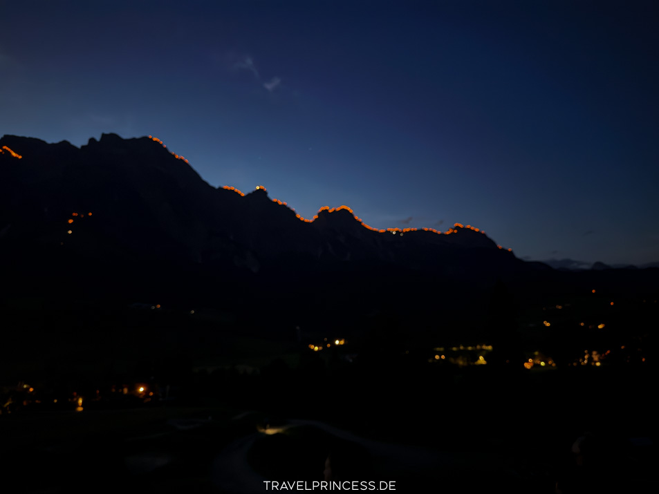 Johannisfeuer Sommersonnwende Österreich bester Ort Tipps Leoganger Steinberge