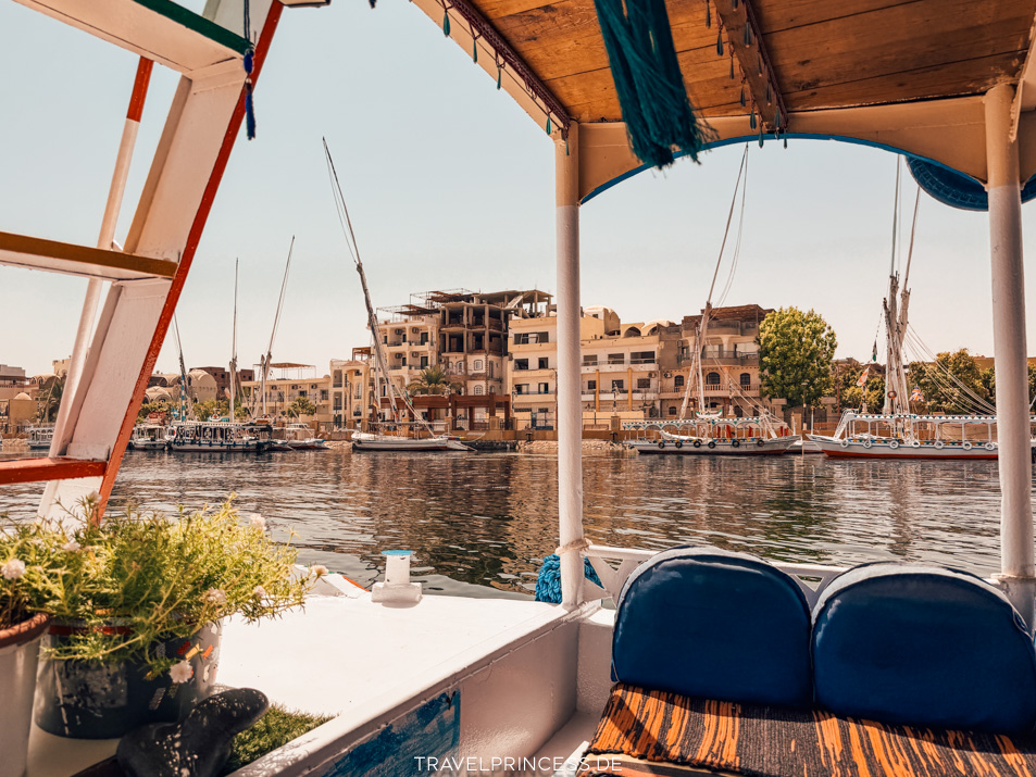 Nilfahrt Flussfahrt Nil Bootstour Bootsfahrt Luxor Tagesausflug Sehenswürdigkeiten Anbieter Tipps Reisetipps Reiseführer geführte Tour privat Dertour Ägypten Reiseblog Travelprincess Reisebericht