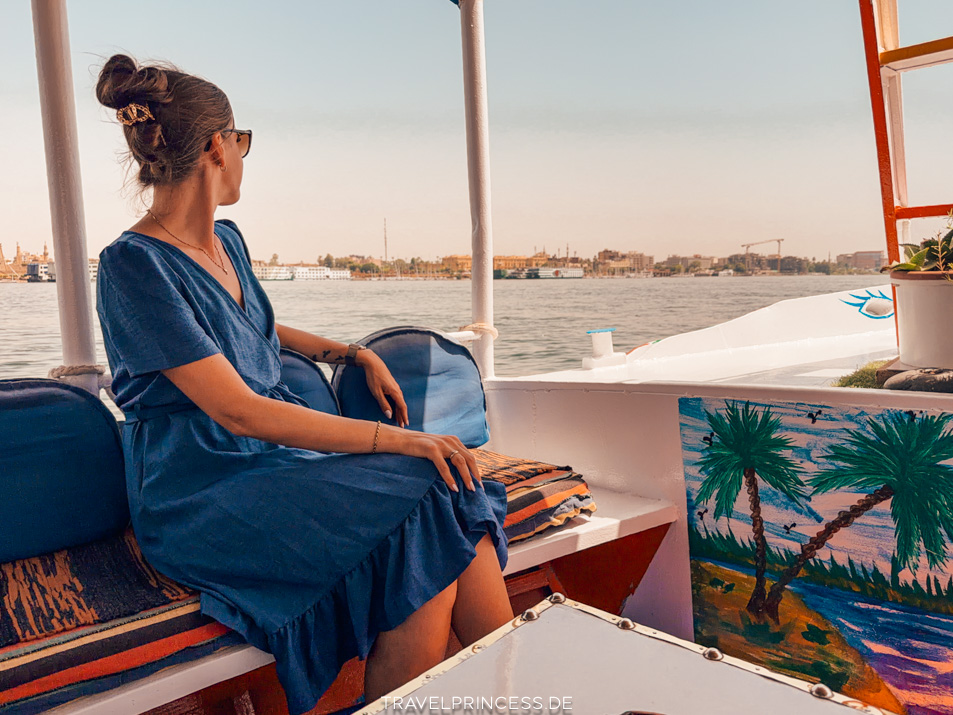 Nilfahrt Flussfahrt Nil Bootstour Bootsfahrt Luxor Tagesausflug Sehenswürdigkeiten Anbieter Tipps Reisetipps Reiseführer geführte Tour privat Dertour Ägypten Reiseblog Travelprincess Reisebericht