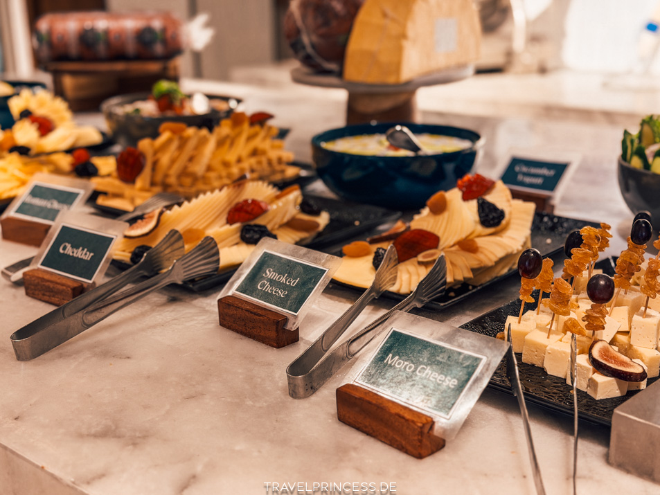 Frühstück Buffet Sheraton Soma Bay Resort Renovierung Erfahrungen Rezensionen Tipps Bewertung Soma Bay Ägypten schönster Strand zum Baden und schnorcheln Reisebericht Reiseblog Travelprincess