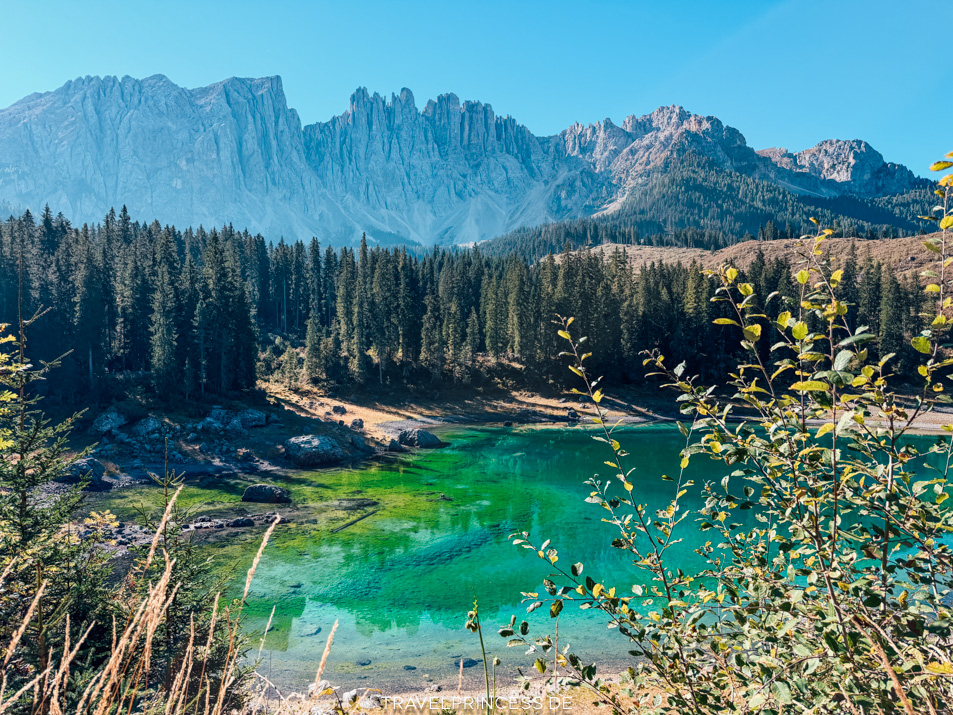 Karersee Ausflug Wanderung Hotspot Massentourismus Erfahrungen Reiseblog Travelprincess